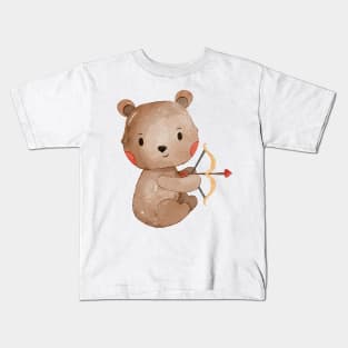 Cute Valentines Day Teddy Bear Kids T-Shirt